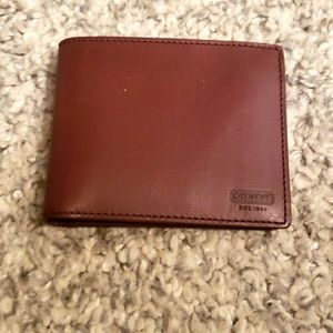 Coach men's leather wallet